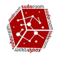 Logo with inner constellation and outer sudoroom text